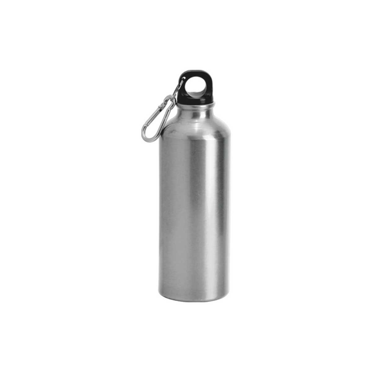 8087_S90 SYDEX500 - Borraccia con Moschettone - SILVER