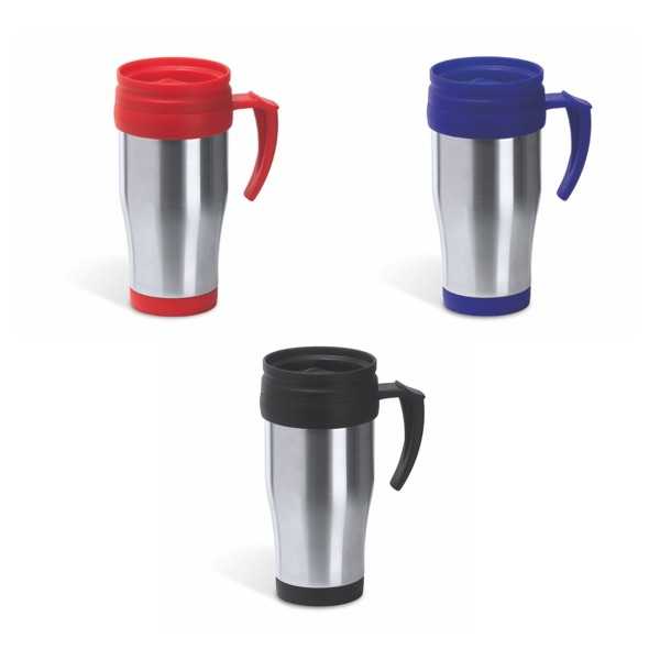 8431 Arian  Tazza In Acciaio Con Manico In Pp 450ml
