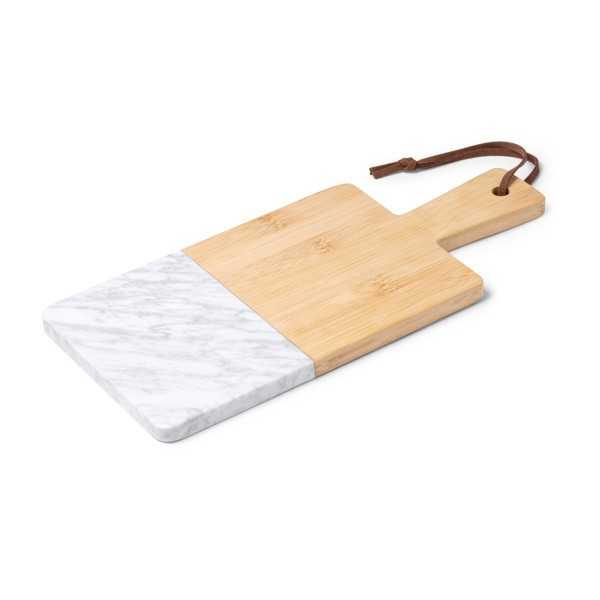 9255 Berenice - Tagliere In Marmo E Bamboo