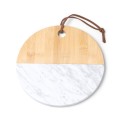 9257 Valdy - Tagliere In Marmo E Bamboo
