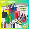 100 SHOPPER IN TNT + 100 ACCENDINI + 100 PENNE PERSONALIZZATE
