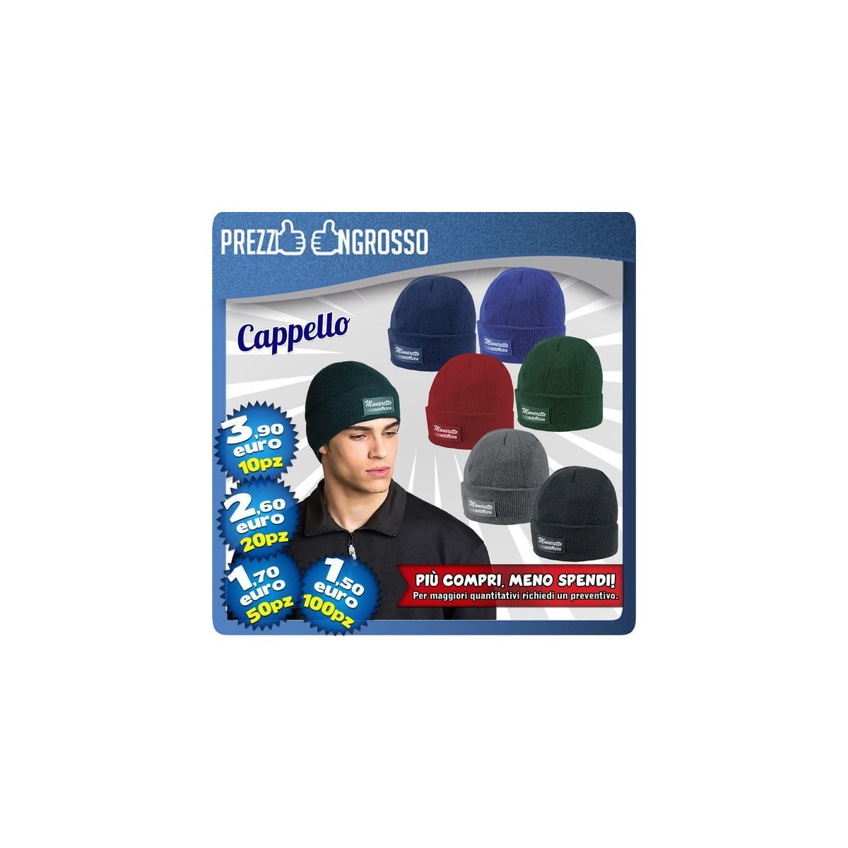 CAPPELLI INVERNALI PERSONALIZZATI