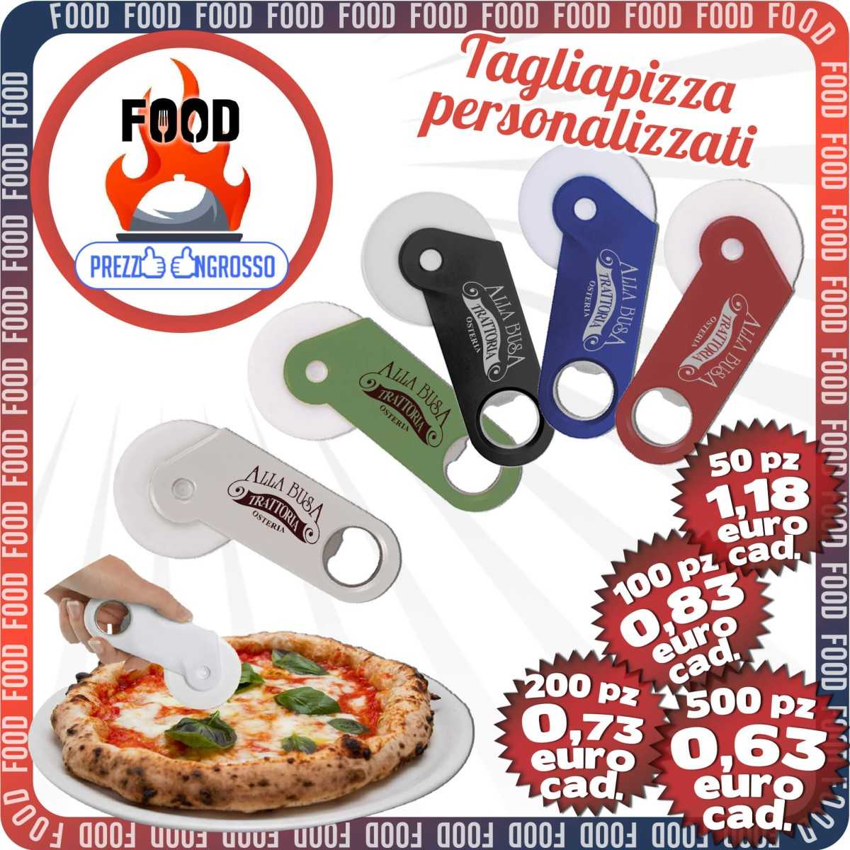 Tagliapizza Personalizzati