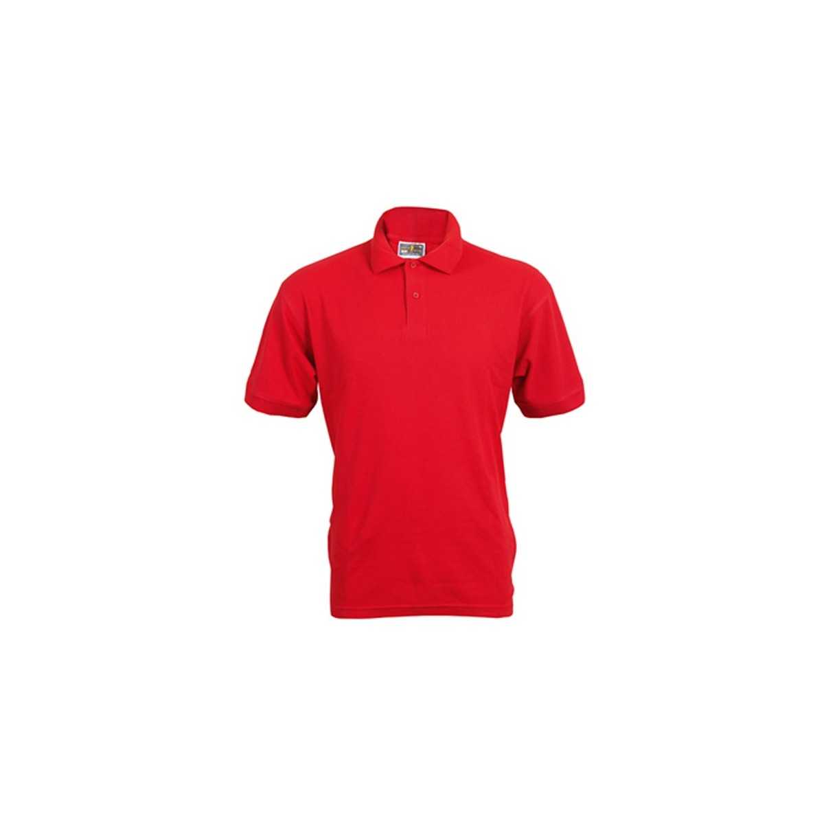 Polo cotone piqu? pettinato rosso Personalizzato | Prezzi Ingrosso