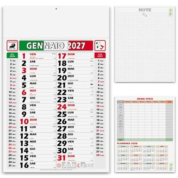 Calendario Olandese ITALY Personalizzato 2027