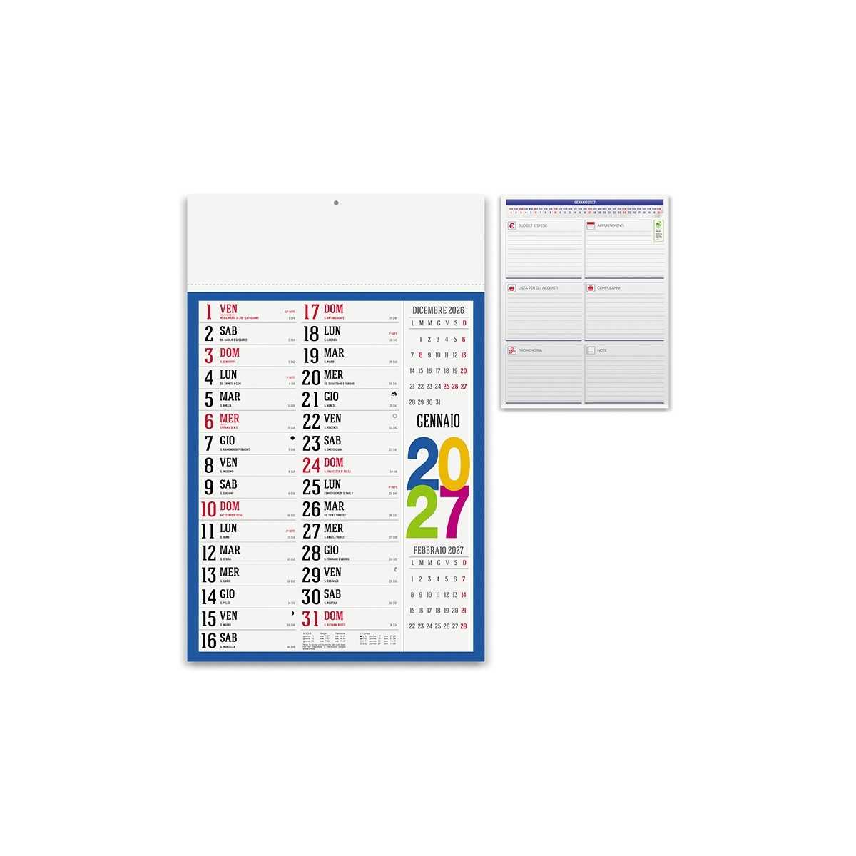 Calendario Olandese SWEDISH Personalizzato 2027 30x47 cm