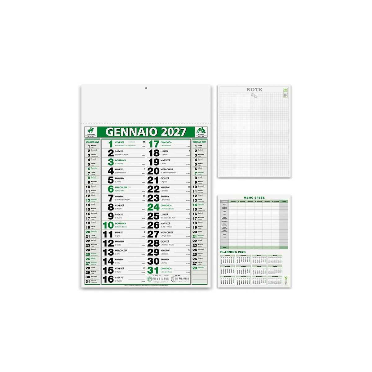 Calendario Olandese ELEGANT Personalizzato 2027 30x47 cm