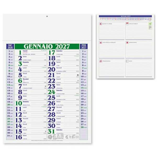 Calendario Olandese MEDIUM Personalizzato 2027 30x42 cm