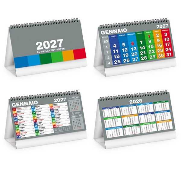 Calendario da Tavolo Block Table Personalizzato 2027