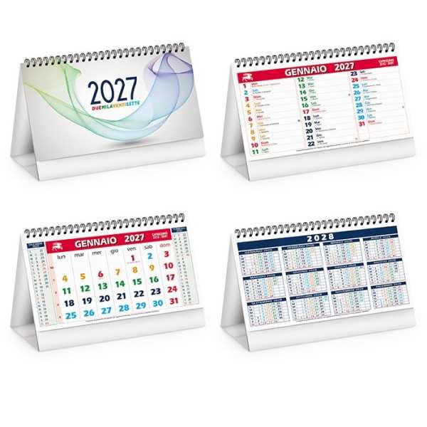 Calendario da Tavolo Color Mix Personalizzato 2027