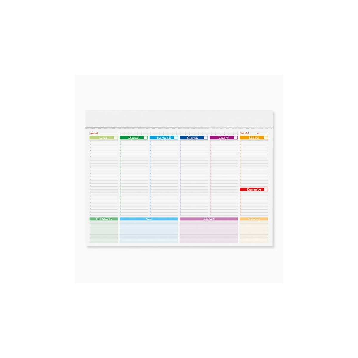 Mini Planning Multicolor 6x21 cm Personalizzati | Prezzi Ingrosso