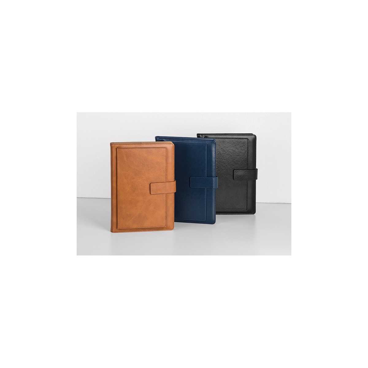 Agenda Portafoglio ecopelle nero 15x21 cm Personalizzata | Prezzi Ingrosso