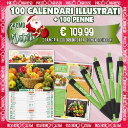 100 CALENDARI ILLUSTRATI + 100 PENNE