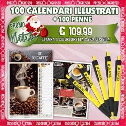 100 CALENDARI ILLUSTRATI + 100 PENNE