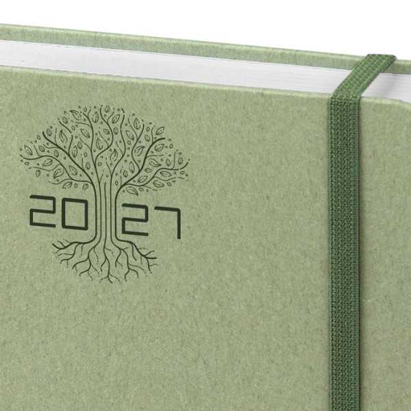 Agenda Giornaliera Eco carta naturale verde 15x21 cm per agende PB531 Personalizzata | Prezzi Ingrosso