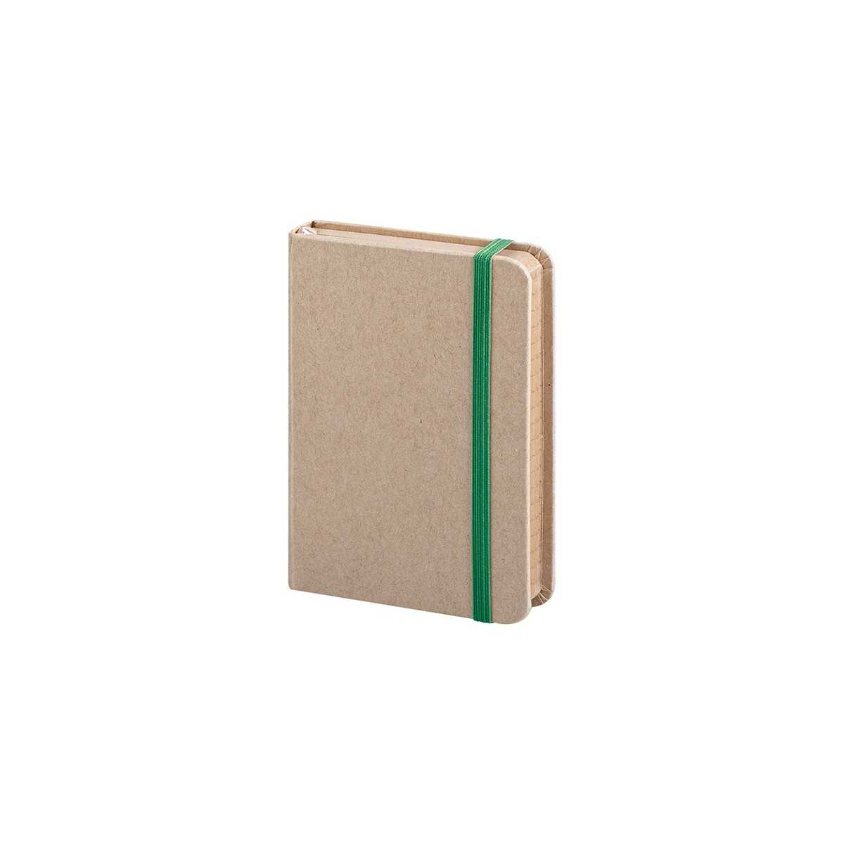 Notes Righe carta riciclata verde 9x14 cm Personalizzato | Prezzi Ingrosso