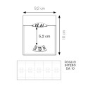 Disque pvc + adesivo blu 2x10 cm Personalizzate | Prezzi Ingrosso
