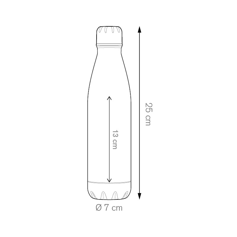 STEEL MAT BOTTLE 500
