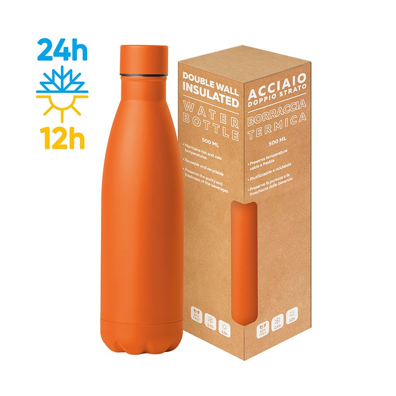 STEEL MAT BOTTLE 500 FLAT