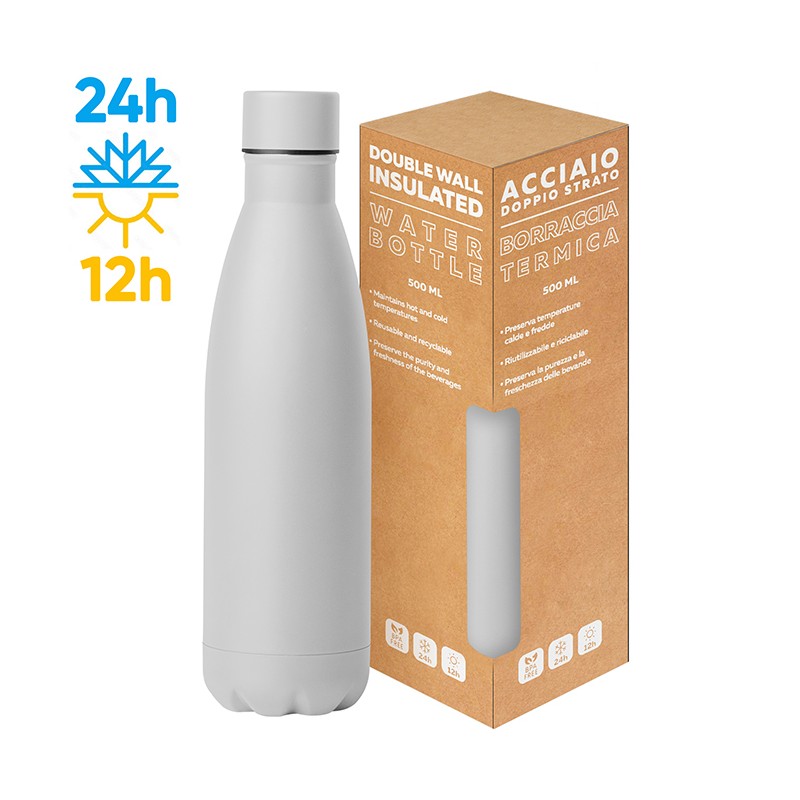 STEEL MAT BOTTLE 500 FLAT