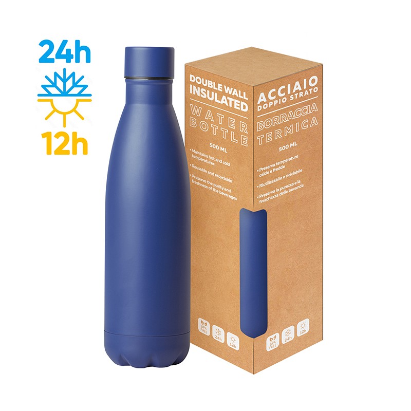 STEEL MAT BOTTLE 500 FLAT