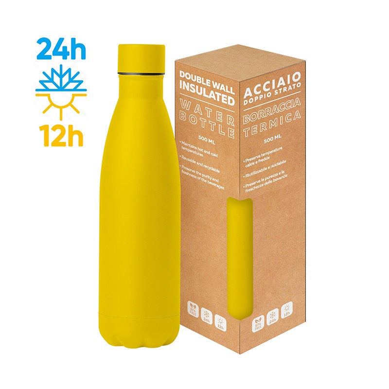 STEEL MAT BOTTLE 500 FLAT
