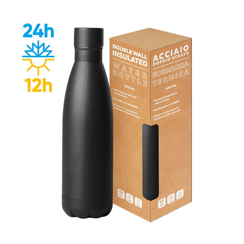 STEEL MAT BOTTLE 500 FLAT