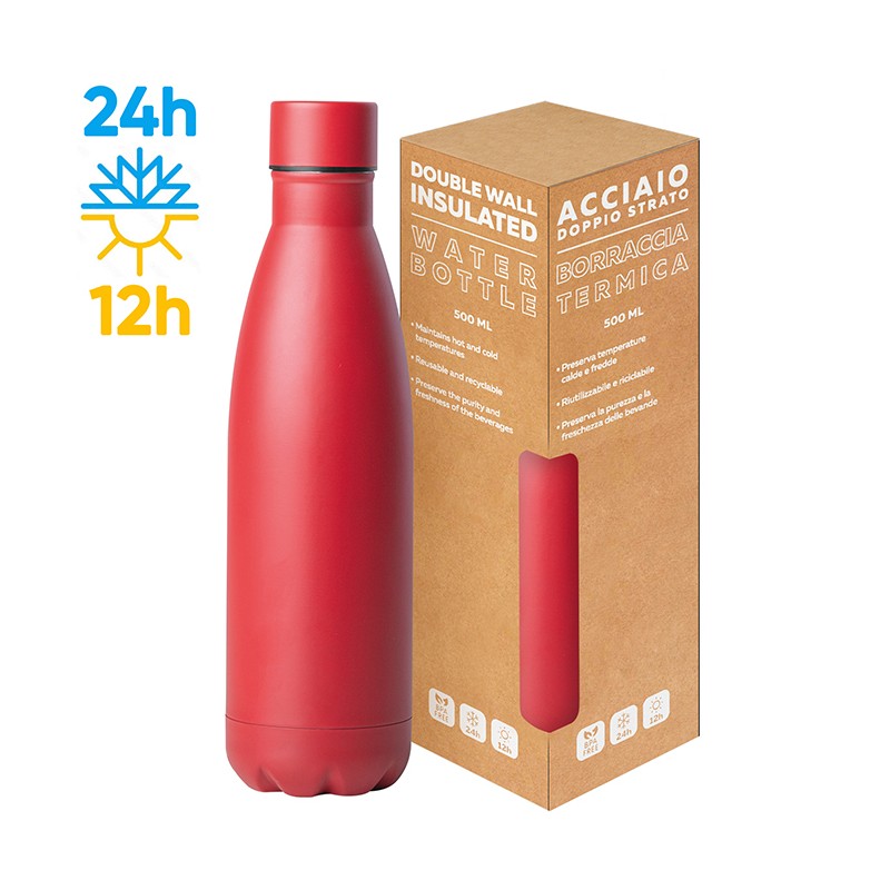 STEEL MAT BOTTLE 500 FLAT