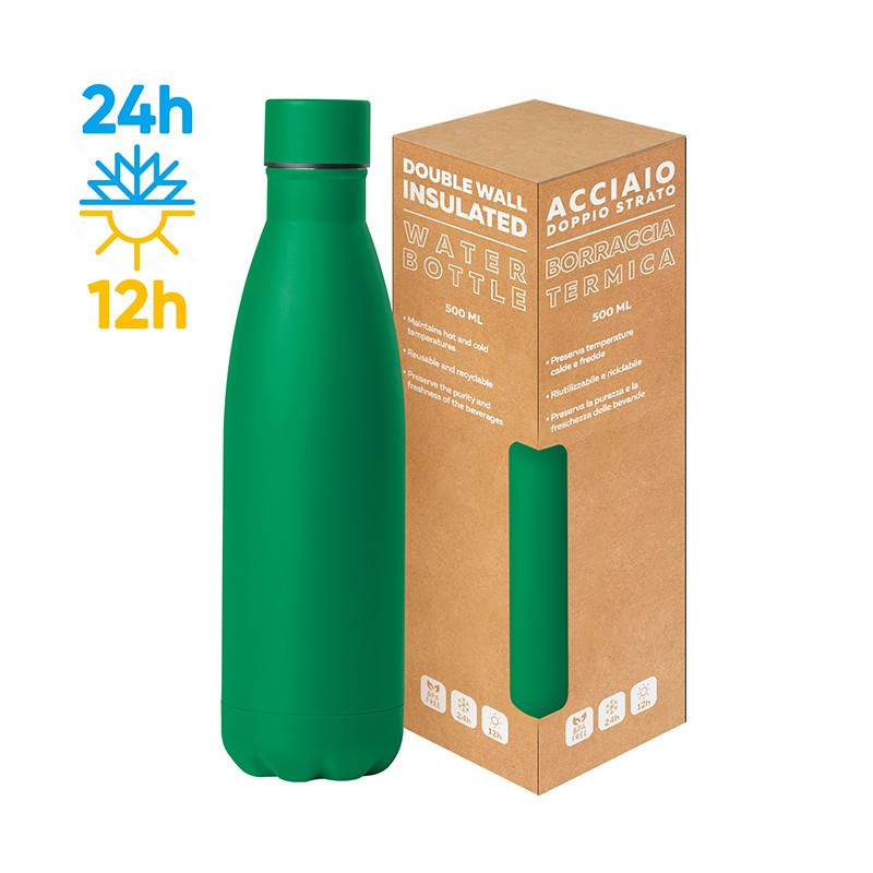 STEEL MAT BOTTLE 500 FLAT