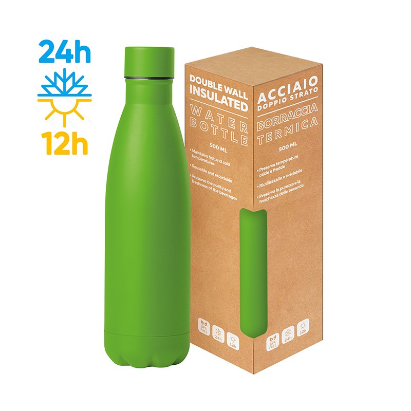 STEEL MAT BOTTLE 500 FLAT