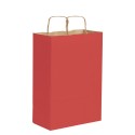Shopper carta avana colorata rosso 28x39 cm Personalizzato | Prezzi Ingrosso