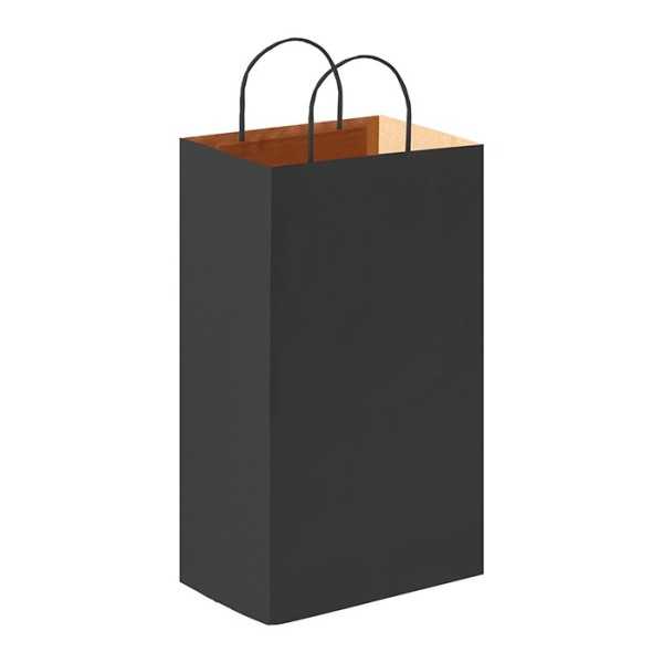 Shopper carta nero 18x8 cm Personalizzato | Prezzi Ingrosso
