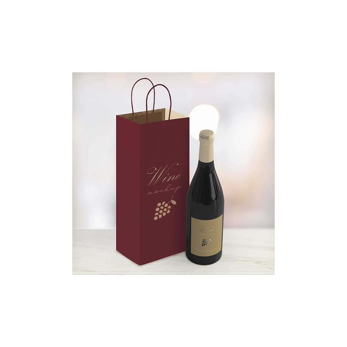Wine carta avana riciclato verde 14x8 cm Personalizzate | Prezzi Ingrosso