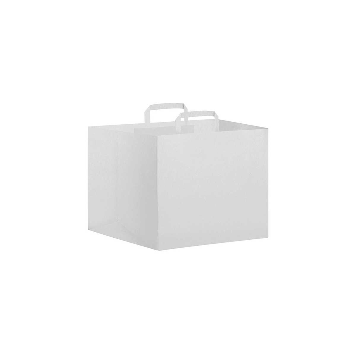 White/Black Take Away carta kraft bianco nero 32x22 cm Personalizzate | Prezzi Ingrosso