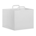 White/Black Take Away carta kraft bianco nero 32x22 cm Personalizzate | Prezzi Ingrosso