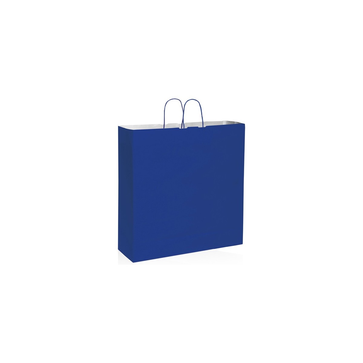 Shopper carta kraft bianca verde 54x50 cm Personalizzato | Prezzi Ingrosso