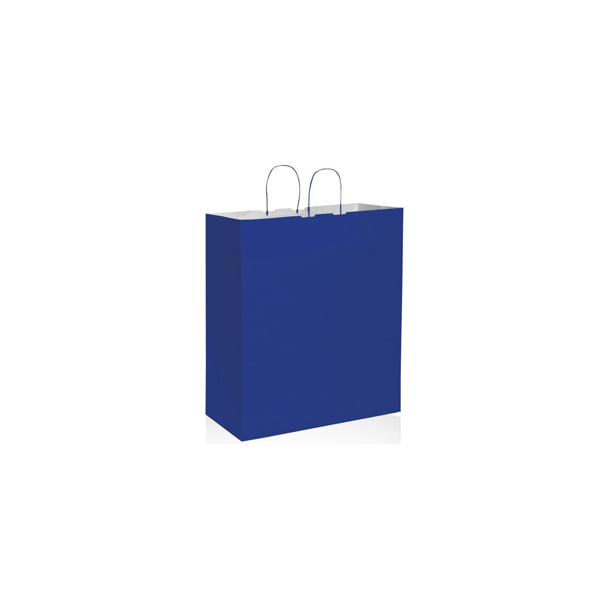 Shopper carta kraft bianca verde 45x48 cm Personalizzato | Prezzi Ingrosso