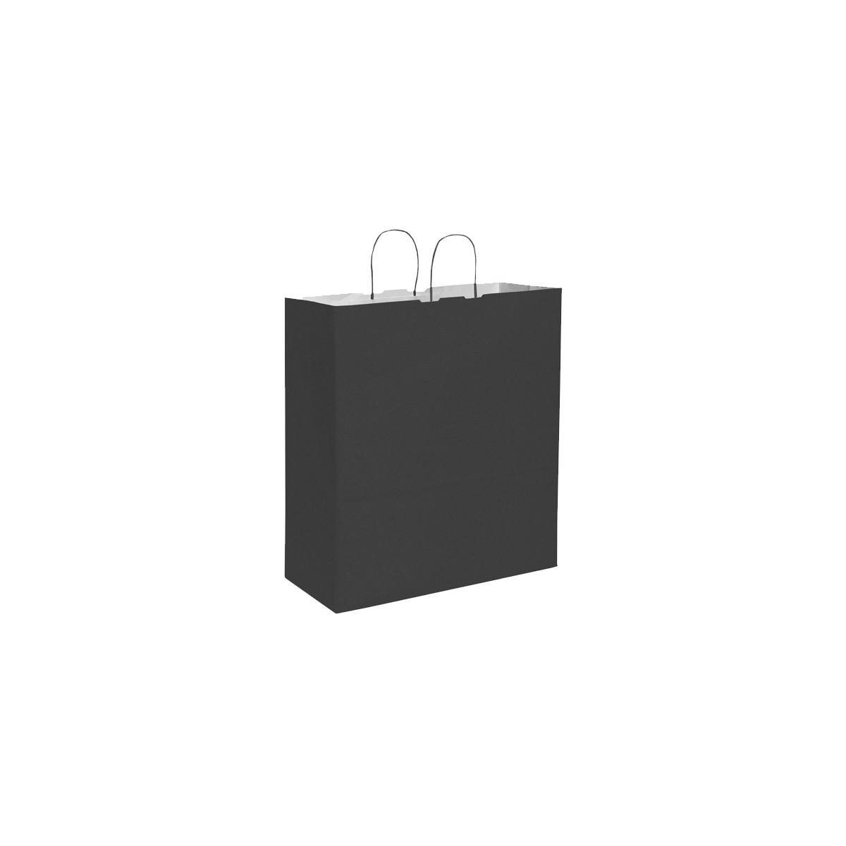 Shopper carta kraft bianca verde 36x41 cm Personalizzato | Prezzi Ingrosso
