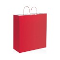 Shopper carta kraft bianca verde 36x41 cm Personalizzato | Prezzi Ingrosso