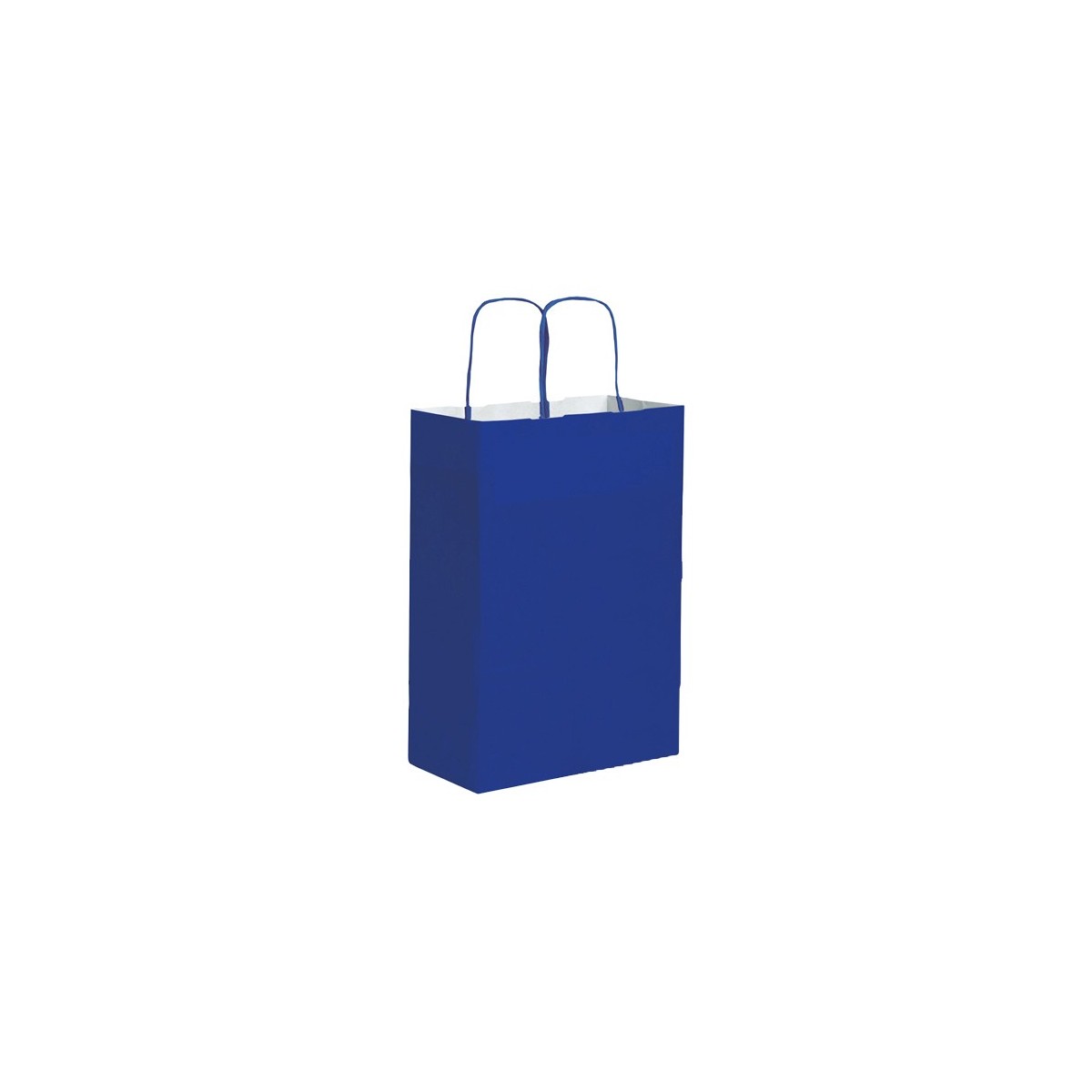 Shopper carta kraft bianca verde 28x39 cm Personalizzato | Prezzi Ingrosso