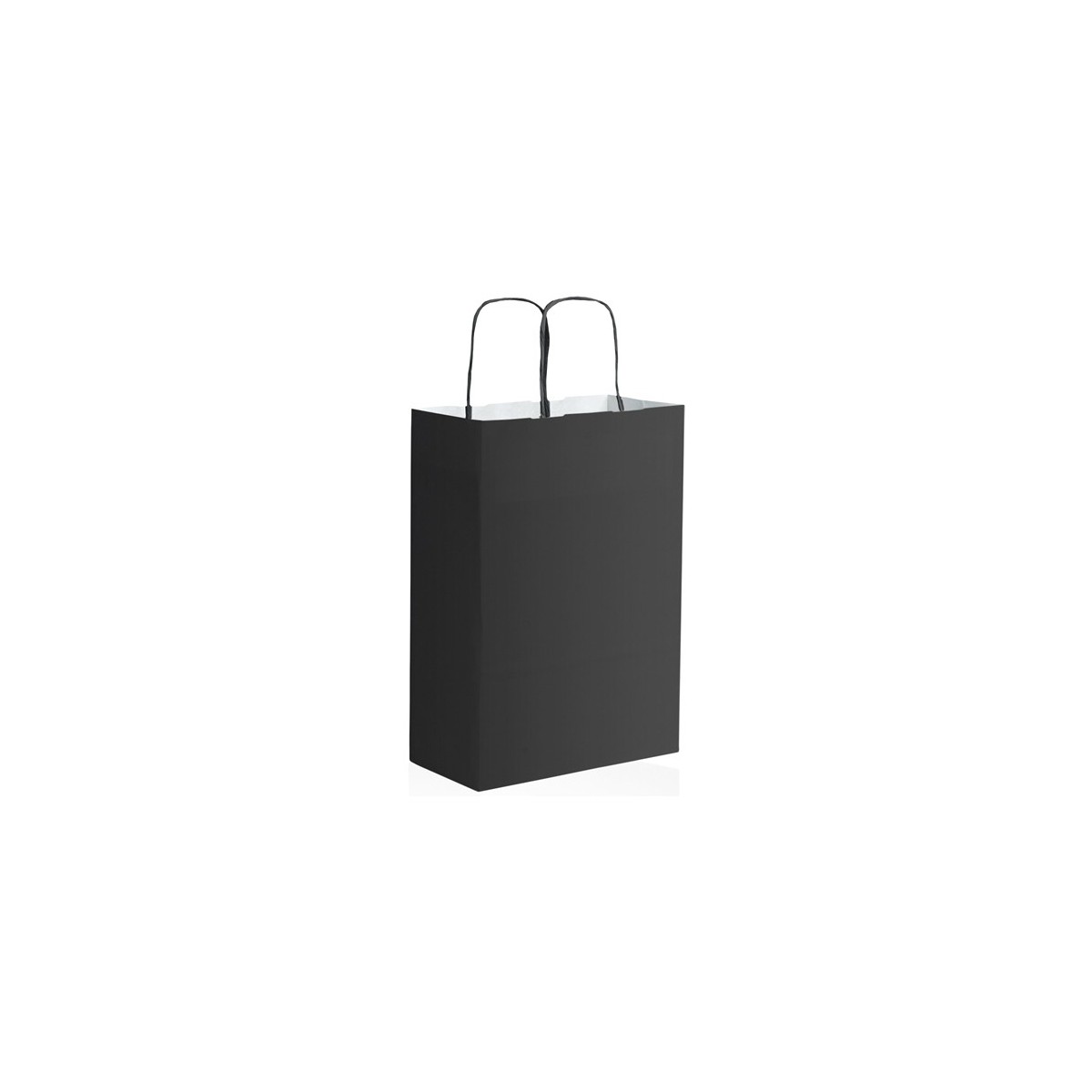 Shopper carta kraft bianca verde 28x39 cm Personalizzato | Prezzi Ingrosso