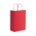 Shopper carta kraft bianca verde 28x39 cm Personalizzato | Prezzi Ingrosso