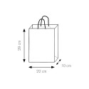 Shopper carta kraft bianca verde 22x29 cm Personalizzato | Prezzi Ingrosso
