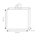 Shopper carta kraft bianca bianco 54x50 cm Personalizzato | Prezzi Ingrosso