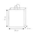 Shopper carta kraft bianca bianco 36x41 cm Personalizzato | Prezzi Ingrosso