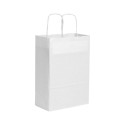 Shopper carta kraft bianca bianco 28x39 cm Personalizzato | Prezzi Ingrosso