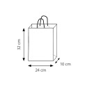 Shopper carta kraft bianca bianco 22x29 cm Personalizzato | Prezzi Ingrosso