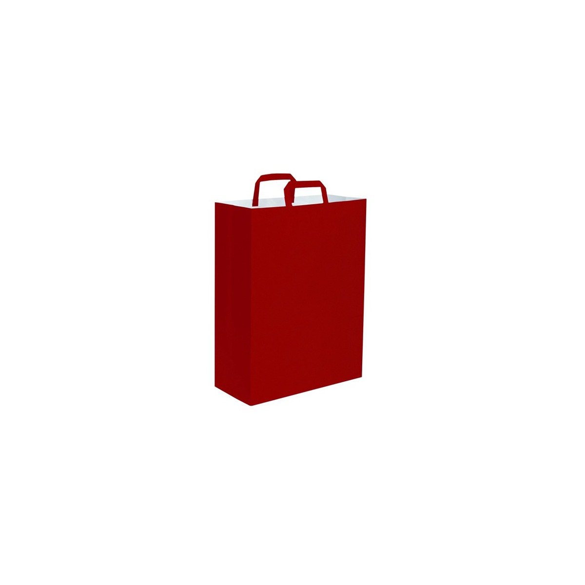 Shopper carta kraft bianca verde 45x48 cm Personalizzato | Prezzi Ingrosso