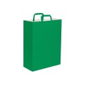 Shopper carta kraft bianca verde 45x48 cm Personalizzato | Prezzi Ingrosso