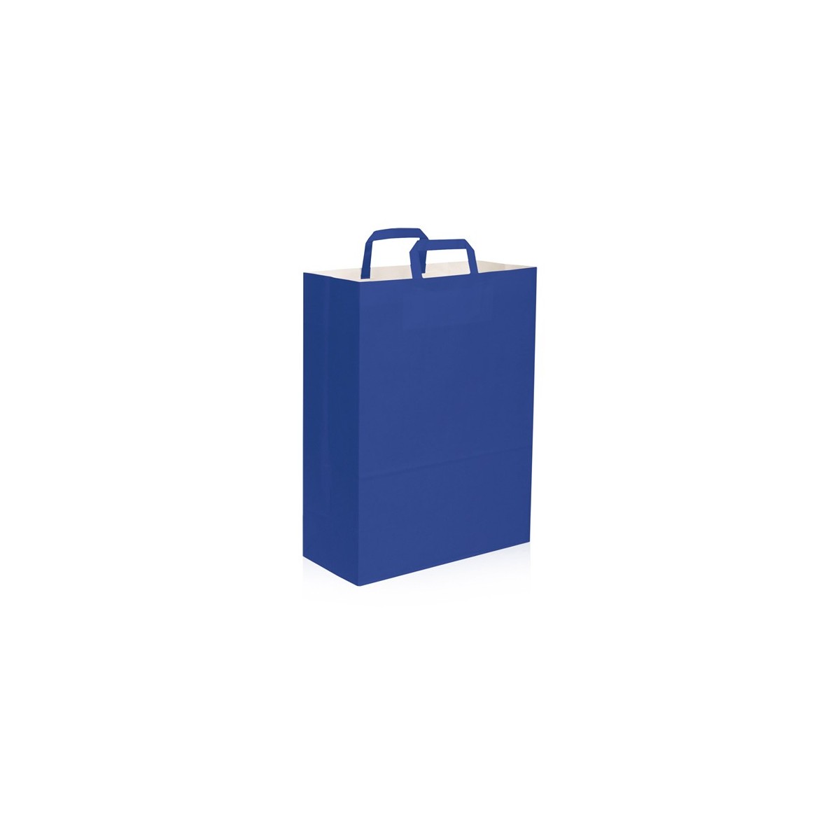 Shopper carta kraft bianca verde 32x43 cm Personalizzato | Prezzi Ingrosso